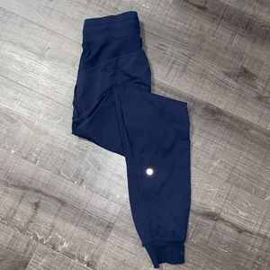 Lululemon navy dance studio joggers